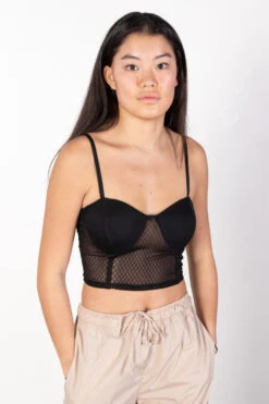 Fishnet Bustier Bra