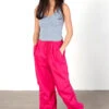 Raspberry Parachute Pants
