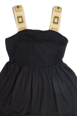 Black Crochet Strap Dress -Swimsuit Closet Sales Store SSP 14871 91405.1682629547