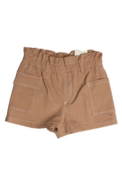 Taupe Paperbag Waist Cargo Shorts -Swimsuit Closet Sales Store SSP 14873 99077.1682112047