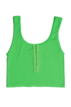 Neon Green Hook Closure Tank -Swimsuit Closet Sales Store SSP 15092 18164.1687177010