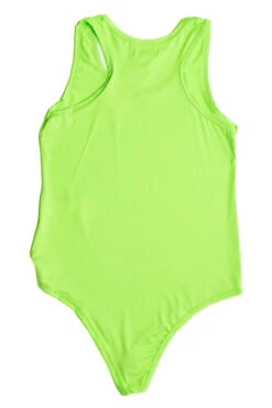 Neon Green Solid Racerback Bodysuit -Swimsuit Closet Sales Store SSP 6205 scaled 49940.1676480601