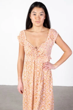 White Sunflower Rayon Maxi Dress