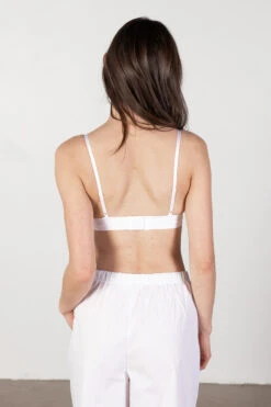 White Wide Rib Bralette -Swimsuit Closet Sales Store White Wide Rib Bralette 4 77890.1678296525