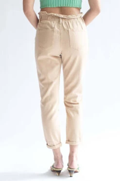 Beige Paper Bag Waist Jeans -Swimsuit Closet Sales Store beige paper bag waist jeans 4 24284.1666808648