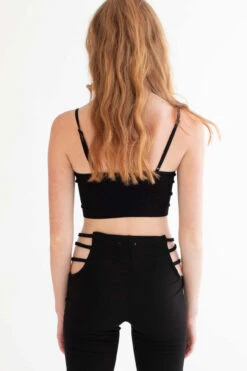 Black Cage Hip Bell Bottoms -Swimsuit Closet Sales Store black caged hip bell bottoms 9 05169.1666808596