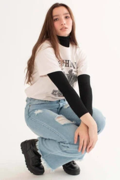 Black Ribbed Cropped Turtleneck Sweater -Swimsuit Closet Sales Store black cropped turtleneck sweater 2 51537.1692389400