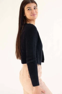 Black Eyelash Cardigan & Tank Set -Swimsuit Closet Sales Store black eyelash cardigan and tank set 4 01946.1666807878