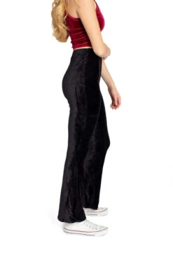 Black Knit Corduroy Flares -Swimsuit Closet Sales Store black knit corduroy flares 3 52501.1676402331