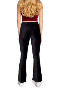 Black Knit Corduroy Flares -Swimsuit Closet Sales Store black knit corduroy flares 4 30066.1676402331