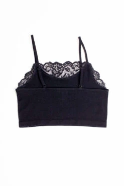 Black Lace Inset Seamless Cami -Swimsuit Closet Sales Store black lace inset seamless cami 3 16127.1666806519