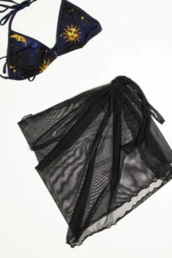 Black Mesh Cover Up