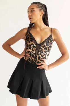 Black Pleated Tennis Skirt