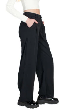 Black Pleated Wide Leg Dad Pant -Swimsuit Closet Sales Store black pleated wide leg dad pant 4 69302.1673287240