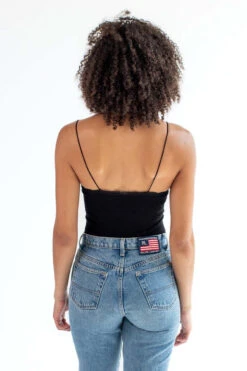 Black Seamless Lace Trim Bodysuit -Swimsuit Closet Sales Store black seamless lace trim bodysuit 5 92156.1692389935