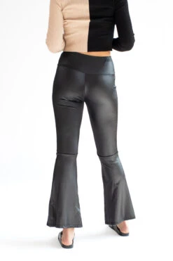 Black Shiny Bell Bottom Pants -Swimsuit Closet Sales Store black shiny bell bottoms 4 80579.1666807882