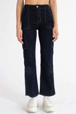 Black Stretch Carpenter Jeans -Swimsuit Closet Sales Store black stretch carpenter pants 2 31962.1666807452