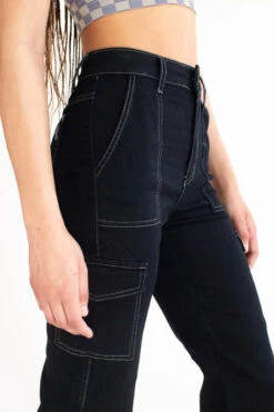 Black Stretch Carpenter Jeans