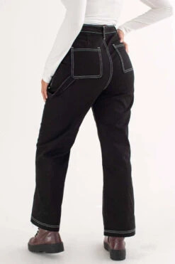 Black Wide Leg Carpenter Jeans -Swimsuit Closet Sales Store black wide leg carpenter jeans 5 22704.1697488449