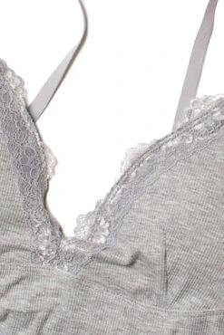 Grey Lace Trim Bralette -Swimsuit Closet Sales Store bralettes 2 61119.1682113390
