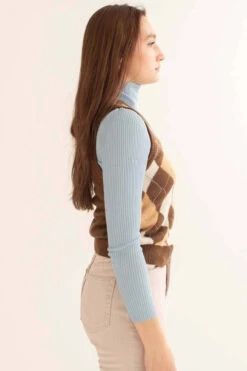 Brown Argyle Sweater Vest -Swimsuit Closet Sales Store brown argyle sweater vest 3 44608.1692389503