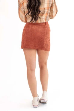 Brown Corduroy Button Front Skirt -Swimsuit Closet Sales Store brown corduroy button front skirt 4 91090.1692368486