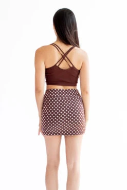 Brown Double Strap Seamless Cami -Swimsuit Closet Sales Store brown double strap seamless cami 4 23726.1666808348