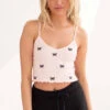 Butterfly Embroidered Seamless Cami
