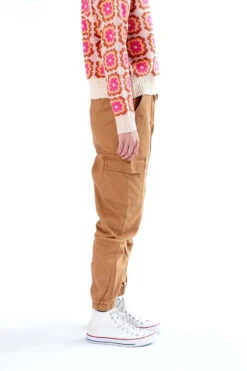 Camel Twill Joggers -Swimsuit Closet Sales Store camel twill cargo joggers 3 68008.1676402360