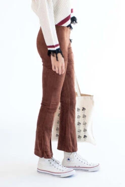Cappuccino Cord Split Hem Flare Pants -Swimsuit Closet Sales Store cappuccino cord split hem flare pant 3 60194.1666807069