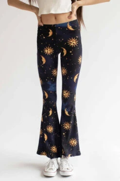 Celestial Print Bell Bottoms