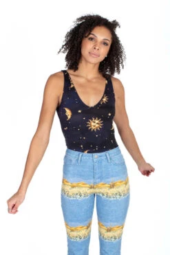 Celestial V Neck Bodysuit