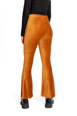 Cognac Knit Corduroy Flares -Swimsuit Closet Sales Store cognac knit corduroy flares 4 52911.1676402333