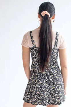 Black Daisy Knotted Summer Dress -Swimsuit Closet Sales Store daisy bustier dress 5 64316.1666809111