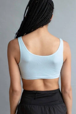 Dream Blue Terry Seamless Crop Tank -Swimsuit Closet Sales Store dream blue terry seamless crop tank 4 11540.1692377715