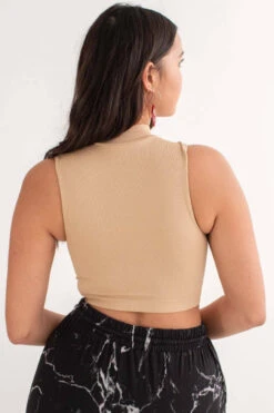 Ginger Seamless Mock Neck Crop Tank -Swimsuit Closet Sales Store ginger seamless mock neck crop tank 5 15348.1692379594