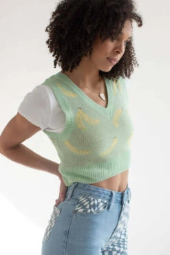 Green Bananas Sweater Vest -Swimsuit Closet Sales Store green bananas sweater vest 4 79702.1666808953