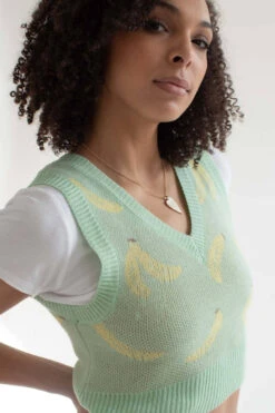 Green Bananas Sweater Vest