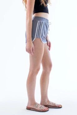 Grey Mesh Side Dolphin Shorts -Swimsuit Closet Sales Store grey mesh side dolphin shorts 3 23322.1666806535