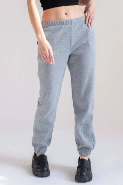 Heather Grey Fleece Joggers 1