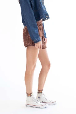 Hot Chocolate Crushed Velvet Shorts -Swimsuit Closet Sales Store hot chocolate crushed velvet shorts 3 76231.1692386538