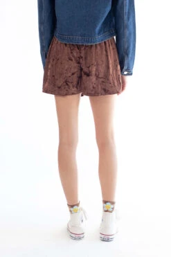 Hot Chocolate Crushed Velvet Shorts -Swimsuit Closet Sales Store hot chocolate crushed velvet shorts 4 76767.1692386538