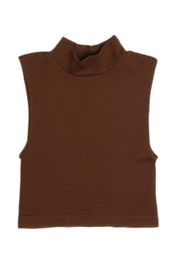 Brown Mock Neck Crop Tank -Swimsuit Closet Sales Store items 35 14319.1678227600