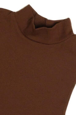 Brown Mock Neck Crop Tank -Swimsuit Closet Sales Store items 36 91008.1678227600