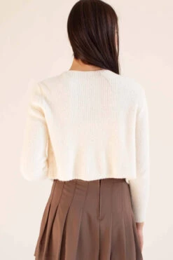 Ivory Eyelash Cardigan & Tank Set -Swimsuit Closet Sales Store ivory eyelash cardigan and tank set 4 45401.1692389139