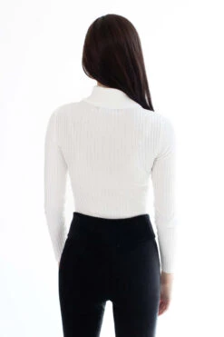 Ivory Ribbed Sweater Bodysuit -Swimsuit Closet Sales Store ivory ribbed sweater bodysuit 4 34544.1675097791