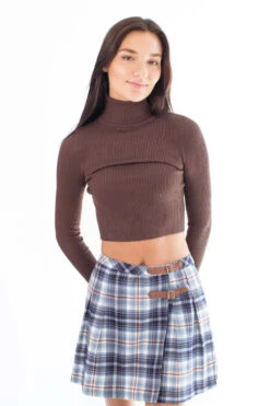 Java Crop Turtleneck Sweater