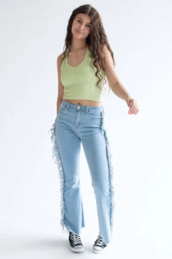 Lime Washed Seamless Halter Top -Swimsuit Closet Sales Store lime washed seamless halter top 1 98626.1666807439