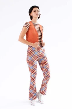 Maple Plaid Bell Bottoms -Swimsuit Closet Sales Store maple plaid bell bottoms 1 03593.1666809197
