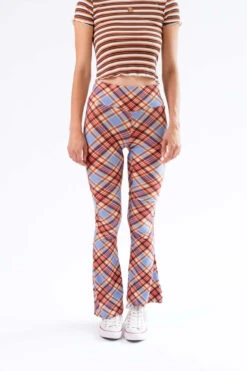Maple Plaid Bell Bottoms